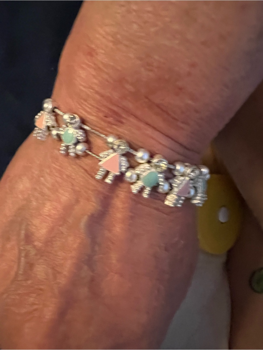 Silver colored Farandole bracelet
